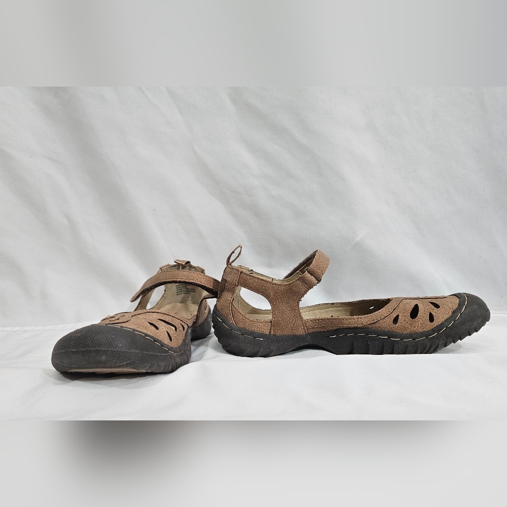 JBU Brown Mary Jane Sandals Womens Size 6 - Picture 3 of 11